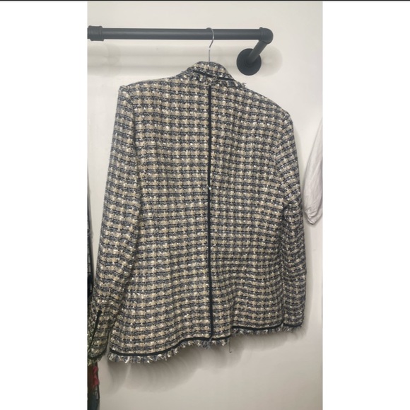 Veronica Beard Theron Houndstooth Blazer Jacket - Picture 5 of 14